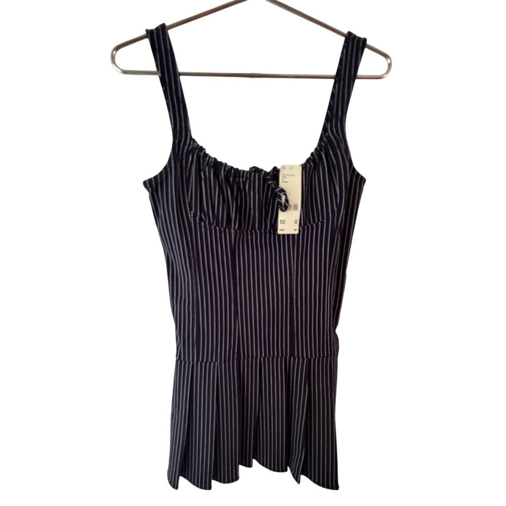 BDG- Urban Outfitters, NEW, Pinstripe Pinafore Minidress, Med - Picture 3 of 7